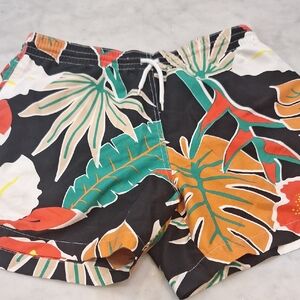Chubbies Black Green Tropical Bathing Suit Swim Trunks Mens L-XL‎ Lined Pockets